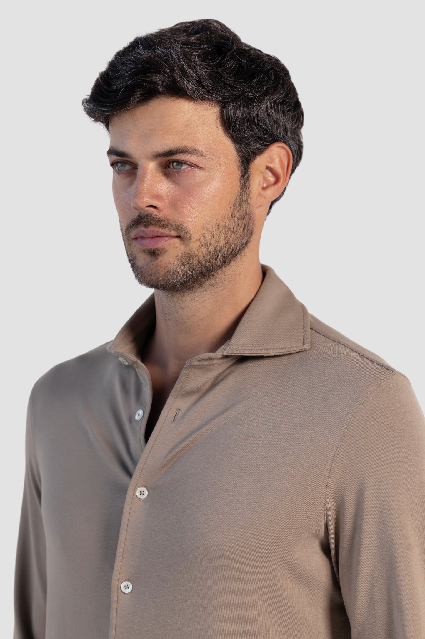 Pima Cotton Stretch Button Down Shirt