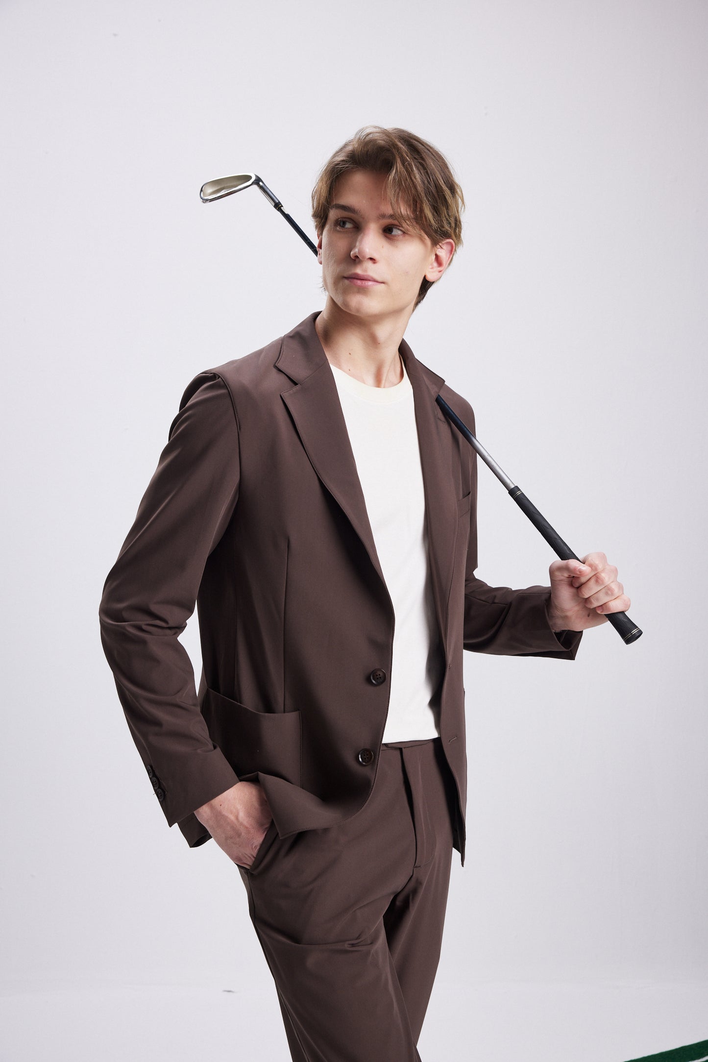 B-DYNAMIC TRAVEL SUIT-CHOCOLATE