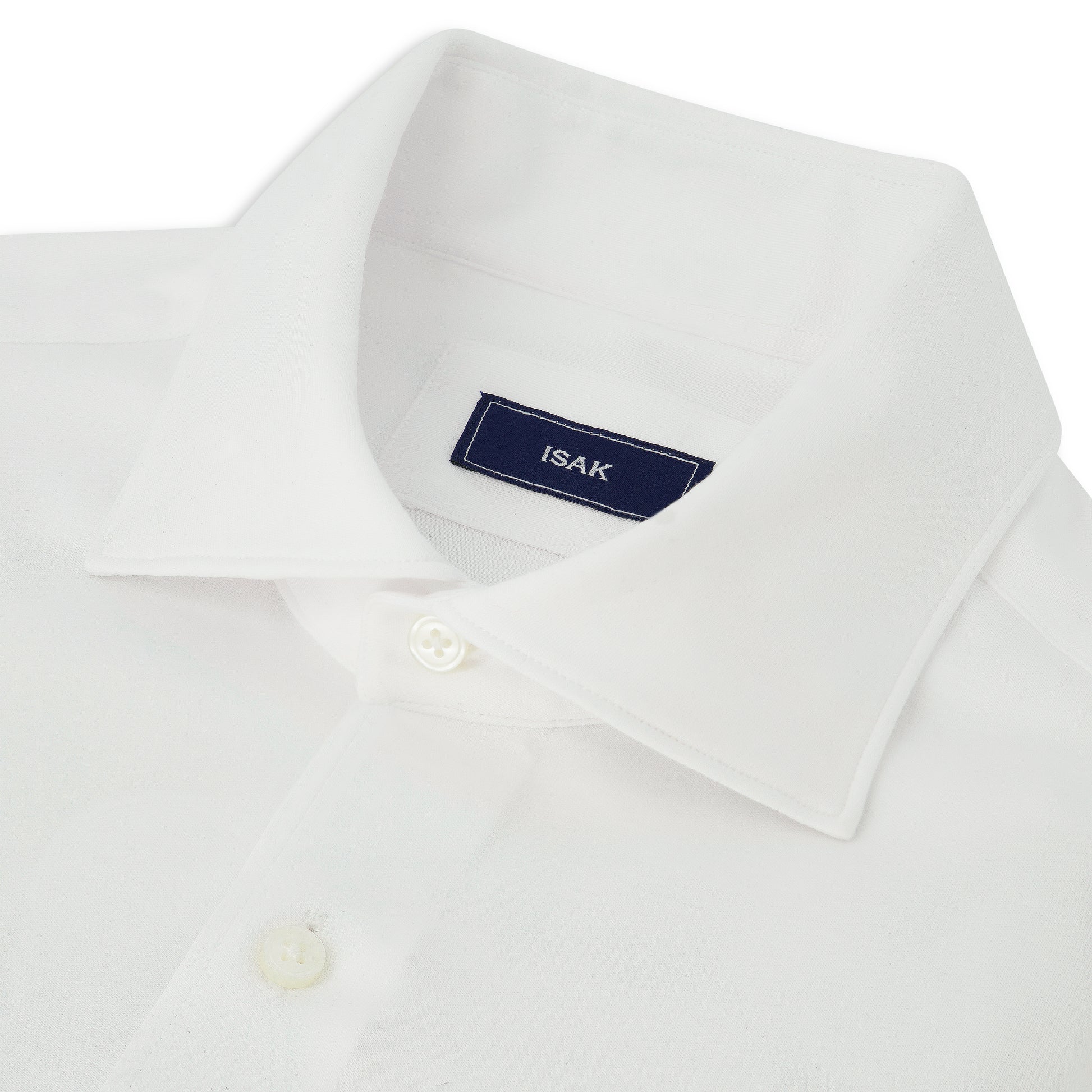 Luxury Supima Cotton Jersey Dress Shirt | White